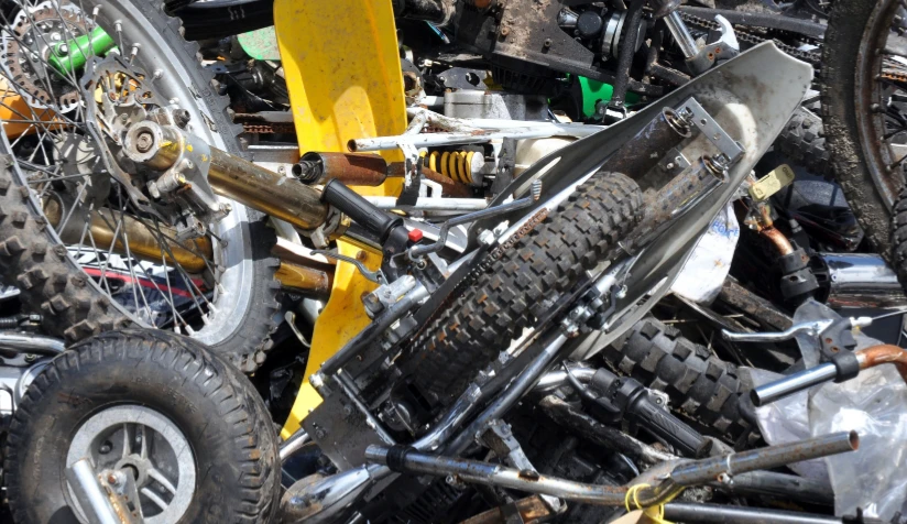 motocicletas de chatarra