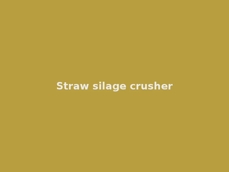 Straw Silage Crusher